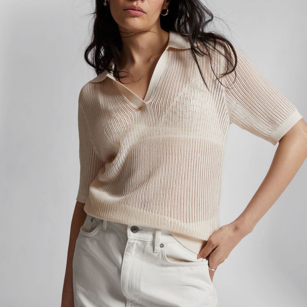 & Other Stories White Short Sleeve Tee